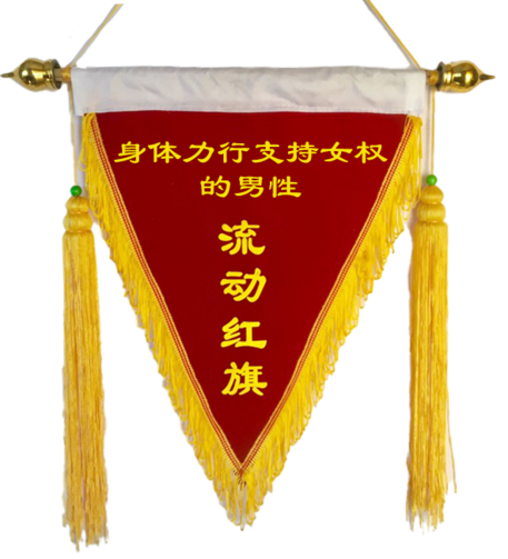 身体力行支持女权
的男性
流动红旗