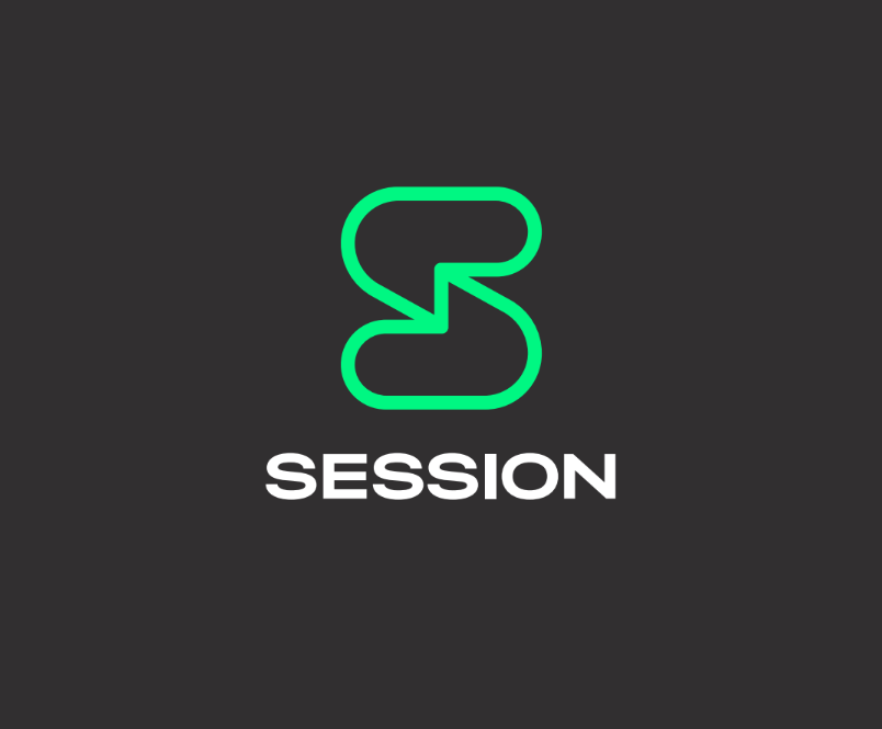 Session Logo Black Background